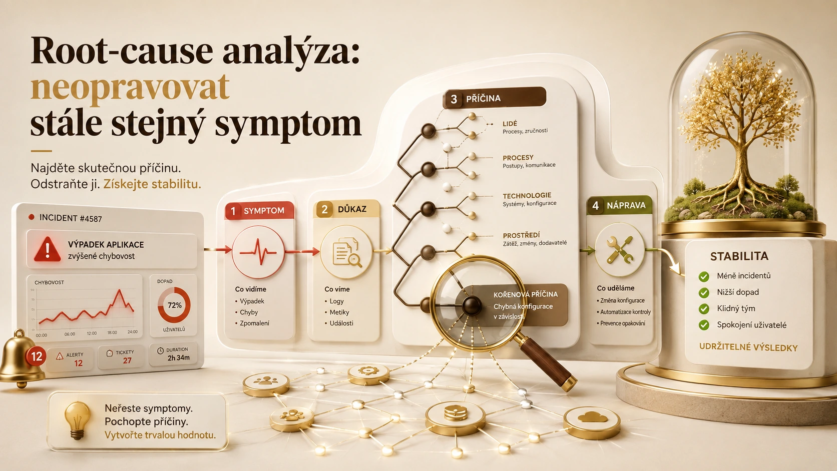 Ilustrace k článku Root-cause analýza: neopravovat stále stejný symptom